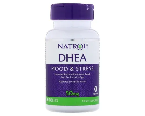 Вітамінно-мінеральний комплекс Natrol Дегідроепіандростерон 50 мг, DHEA, 60 таблеток (NTL-16106)
