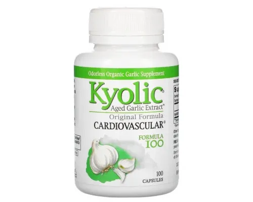 Травы Kyolic Экстракт чеснока, для сердечно-сосудистой системы, Aged G (WAK-10041)