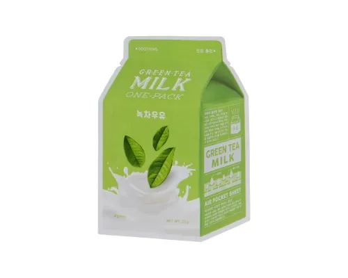 Маска для обличчя Apieu Green Tea Milk One-Pack 21 г (8806185780278)