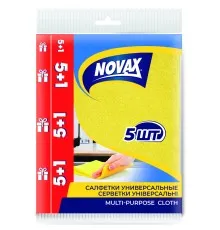 Салфетки для уборки Novax универсальные 5+1 шт. (4823058307459)
