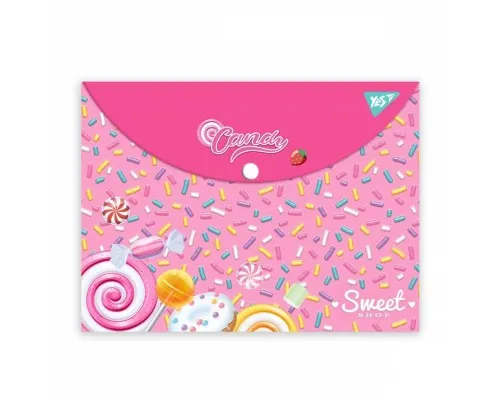 Папка - конверт Yes на кнопці А4 Sweet Cream (492015)