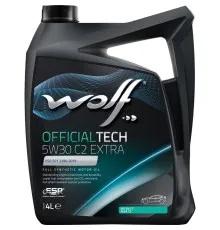 Моторное масло Wolf OFFICIALTECH 5W30 C2 EXTRA 4л (8339677)