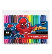 Фломастери Yes Marvel.Spiderman, 18 кольорів (650497)