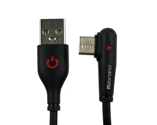 Дата кабель USB 2.0 AM to Type-C 1.0m MI-11 2A black Mibrand (MIDC/11TB)