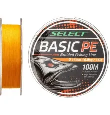 Шнур Select Basic PE 150m Помаранч 0.10mm 10lb/4.8kg (1870.27.71)