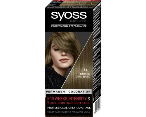 Фарба для волосся Syoss 6-1 Насичений Темно-Русявий 115 мл (9000101713473)