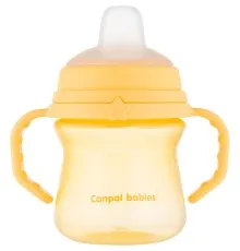 Поильник-непроливайка Canpol babies с силиконовым носиком FirstCup 150 мл Желтая (56/614_yel)