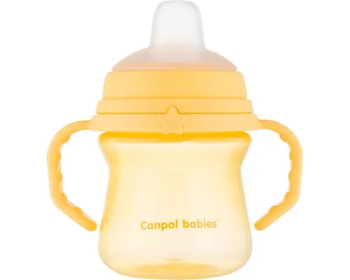 Поильник-непроливайка Canpol babies с силиконовым носиком FirstCup 150 мл Желтая (56/614_yel)