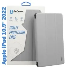 Чехол для планшета BeCover Soft Edge TPU mount Apple Pencil Apple iPad 10.9" 2022 Gray (708491)