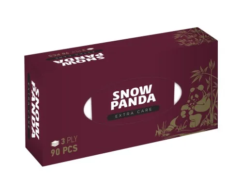 Серветки косметичні Сніжна Панда Extra Care 3 шари 90 шт. (4820183971210)