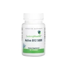 Вітамінно-мінеральний комплекс Seeking Health Вітамін B12, 5000 мкг, Active B12 5000, 60 жувальних таблеток (SKH-52004)