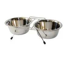 Посуда для собак KIKA Подставка с двумя мисками KIKA 450 мл (ANKAEDD02)