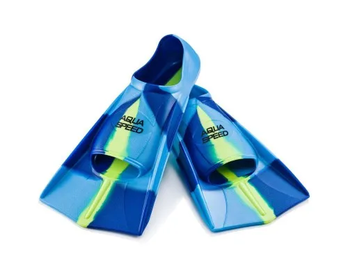 Ласти Aqua Speed Training Fins 137-82 7940 синій, блакитний, жовтий 33-34 (5908217679406)