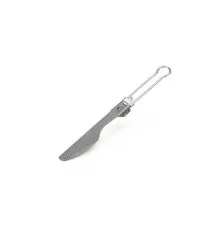 Нож Naturehike NH19C001-J титановий сірий з мішечком (6927595734780)