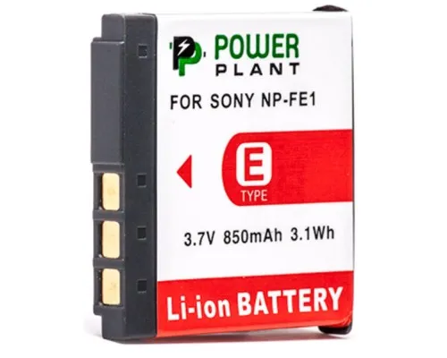Акумулятор до фото/відео PowerPlant Sony NP-FE1 (DV00DV1062)