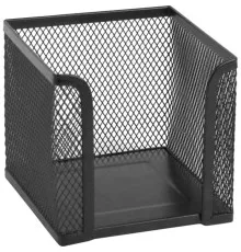 Подставка-куб для писем и бумаг Axent 100х100x100мм, wire mesh, black (2112-01-A)