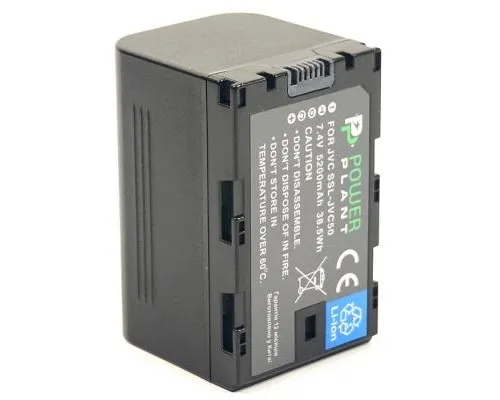Акумулятор до фото/відео PowerPlant JVC SSL-JVC50, 5200mAh (CB970056)