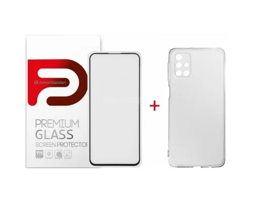 Чехол для мобильного телефона Armorstandart Samsung M31s Air Series Panel + Full Glue Glass (ARM58045)