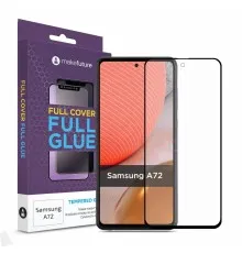 Стекло защитное MakeFuture Samsung A72 Full Cover Full Glue (MGF-SA72)