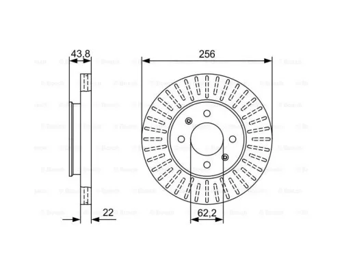 Тормозной диск Bosch 0 986 479 W05