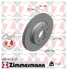 Гальмівний диск ZIMMERMANN 400.1424.20