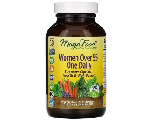 Мультивітамін MegaFood Мультивітаміни для жінок 55+, Women Over 55 One Daily, 90 та (MGF-10353)