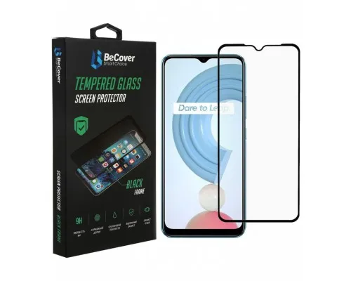 Стекло защитное BeCover Realme C21Y Black (706904)