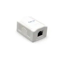 Комп'ютерна розетка Cablexpert RJ45x1 UTP, cat.5e (NCAC-1U5E-01)