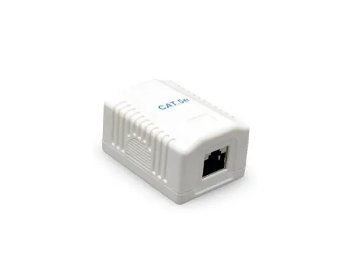 Компютерна розетка Cablexpert RJ45x1 UTP, cat.5e (NCAC-1U5E-01)