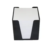 Подставка-куб для писем и бумаг КіП с белой бумагой 90х90х90 мм, дымчатый (BOXP-KIP-BP999-D)
