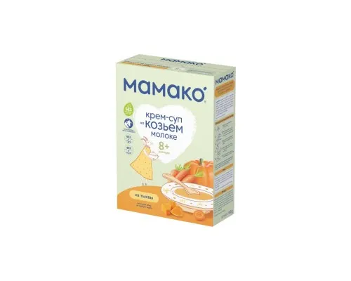 Детская каша MAMAKO Крем-суп из тыквы на козьем молоке,150г (4670017090279)