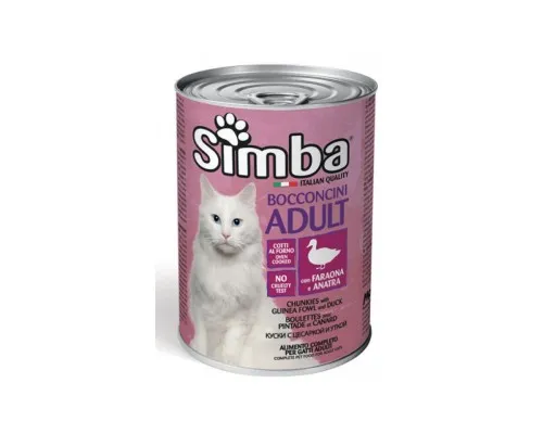Консервы для кошек Simba Cat Wet цесарка с уткой 415 г (8009470009515)