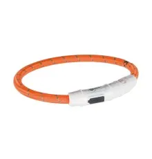 Ошейник для животных Trixie светящийся с USB L-XL 65 см/7 мм оранжевый (4053032127050)