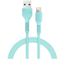 Дата кабель USB 2.0 AM to Lightning 1.2m AL-CBCOLOR-L1MT Mint ACCLAB (1283126518195)