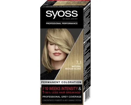 Фарба для волосся Syoss 7-1 Насичений Русявий 115 мл (9000101713619)