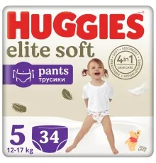 Подгузники Huggies Elite Soft 5 (12-17кг) Mega 34 шт (5029053549354)
