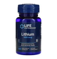 Витаминно-минеральный комплекс Life Extension Литий, 1000 мкг, Lithium, 100 вегетарианских капсул (LEX-24031)