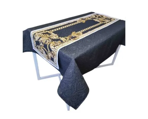 Скатертина Прованс Baroque Black 136х300 см (4823093437807)