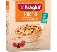 Сухий сніданок BiAglut Fiocchi Пластівці з рису, кукурудзи та червоними ягодами без глютену 275 г (1136530)