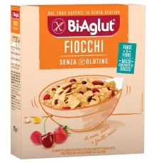 Сухой завтрак BiAglut Fiocchi Хлопья из риса, кукурузы и красными ягодами без глютена 275 г (1136530)