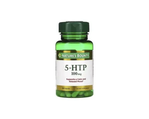 Аминокислота Nature's Bounty 5-HTP (Гидрокситриптофан), 100мг, 60 капсул (NRT-05315)