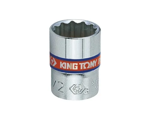 Головка торцевая KING TONY 1/4 1/2 12PT CHROME (233016S)