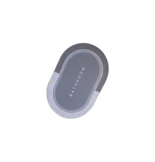 Килимок для ванної Stenson суперпоглинаючий 40 х 60 см овальний сірий (R30939 grey)