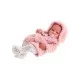 Пупс Antonio Juan Новорожденная Лея в розовом халате с виниловым телом 42 см (50153)