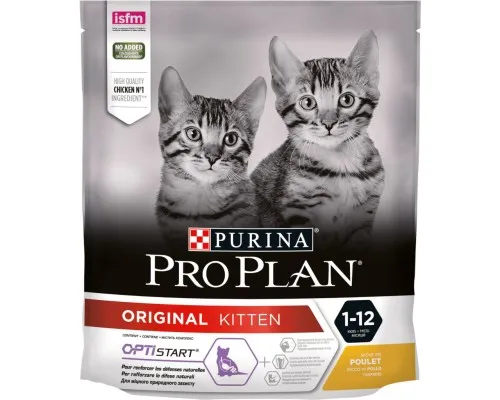 Сухой корм для кошек Purina Pro Plan Original Kitten с курицей 400 г (7613036545099)