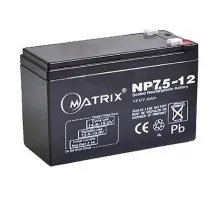 Батарея до ДБЖ Matrix 12V 7.5AH (NP7.5_12)