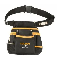 Сумка для инструмента Tolsen "ПРОФІ" сумка-пояс 11 карманов, держатель молотка, рулетки (80120)