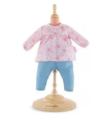 Аксессуар к кукле Corolle Набор одежды - блузка и штанишки Весенние цветы 30 см (9000110080)