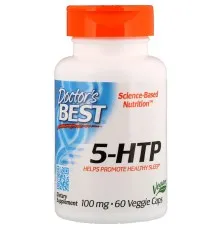Амінокислота Doctor's Best 5-HTP (гідроксітріптофан), 100мг, 60 капсул (DRB-00077)
