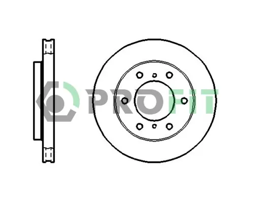Тормозной диск Profit 5010-1384